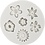 Creativ Company Siliconen vormen, Bloem, H: 0,5 cm, L: 1,5-2,5 cm, 1 stuk