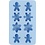 Creativ Company Siliconen vormen, ijskristallen en cookieman, H: 2,5 cm, L: 3 cm, B: 4,5 cm, 12,5 ml, 1 stuk