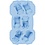 Creativ Company Siliconen vormen, auto's , H: 2,5 cm, L: 3 cm, B: 4,5 cm, 12,5 ml, 1 stuk