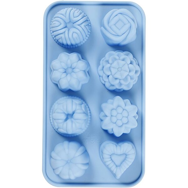 Creativ Company Siliconen vormen, cakejes, H: 2,5 cm, L: 4 cm, B: 4,5 cm, 25 ml, 1 stuk