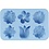 Creativ Company Siliconen vormen, bloemen, H: 2,6 cm, L: 6 cm, B: 7,5 cm, 75 ml, 1 stuk