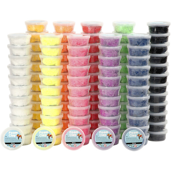 Foam Clay Foam Clay®, diverse kleuren, 10x12 Doosje/ 1 doos
