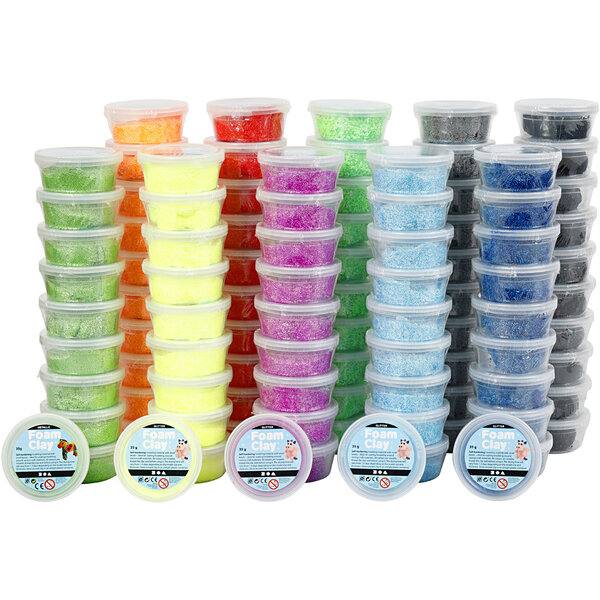 Foam Clay Foam Clay®, diverse kleuren, 10x10 Doosje/ 1 doos