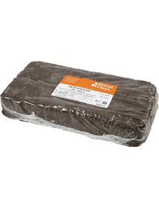  Klei met chamotte, donkerbruin, 10 kg/ 1 doos