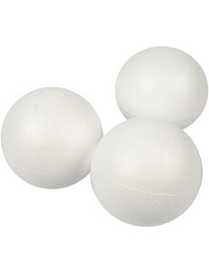 Creativ Company Ballen, d 8 cm, wit, 25 stuk/ 1 doos