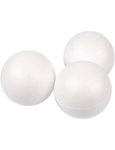 Creativ Company Ballen, d 10 cm, wit, 25 stuk/ 1 doos