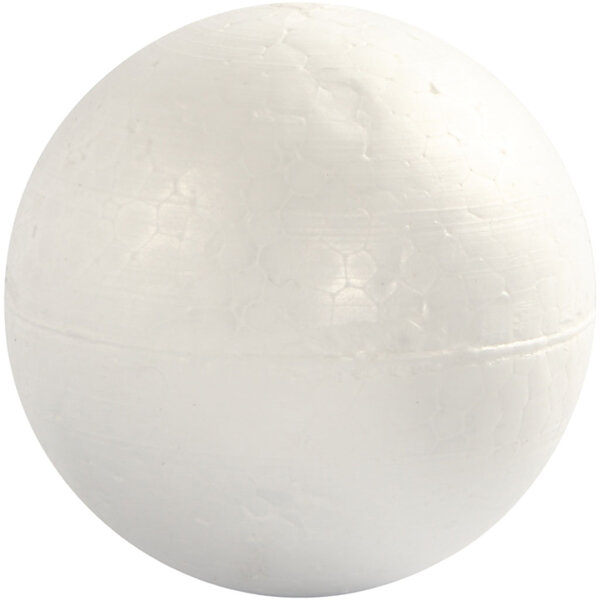 Creativ Company Ballen, d 10 cm, wit, 5 stuk/ 1 doos