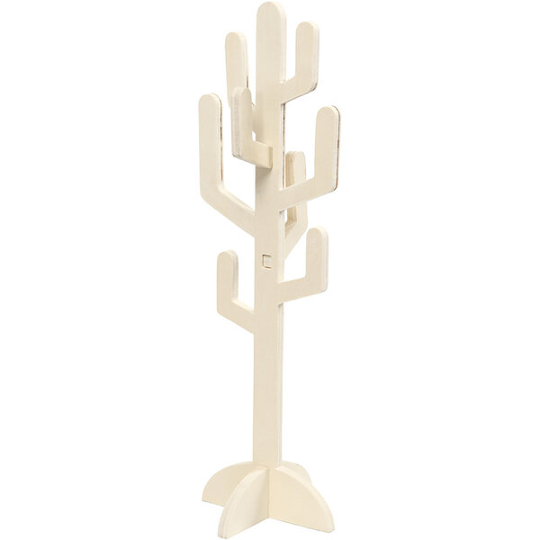 Creativ Company Houten cactus, H: 38 cm, B: 12 cm, dikte 8 mm, 1 stuk