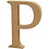 Creativ Company Letter, P, H: 8 cm, dikte 1,5 cm, 1 stuk