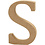 Creativ Company Letter, S, H: 8 cm, dikte 1,5 cm, 1 stuk