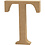 Creativ Company Letter, T, H: 8 cm, dikte 1,5 cm, 1 stuk