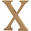 Creativ Company Letter, X, H: 8 cm, dikte 1,5 cm, 1 stuk
