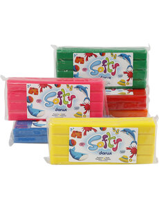  Softy Boetseerklei, diverse kleuren, 6x500 gr/ 1 doos