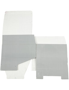 Creativ Company Kartonnen doos, H: 10 cm, L: 25 cm, B: 22 cm, lichtgrijs, 1 stuk