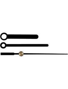 Creativ Company Wijzers, gatgrootte 4+6 mm, zwart, 1 set