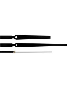 Creativ Company Wijzers, gatgrootte 4+6 mm, zwart, 1 set