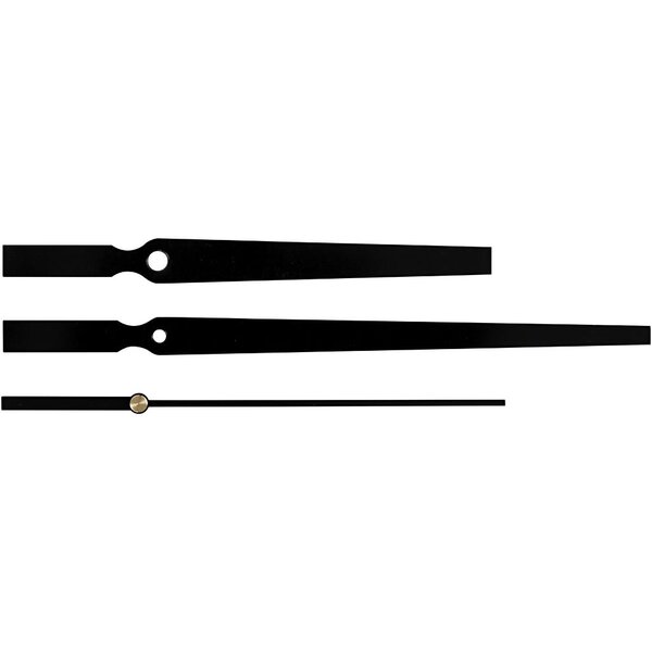 Creativ Company Wijzers, gatgrootte 4+6 mm, zwart, 1 set