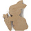 Creativ Company Konijn, H: 18 cm, D: 2,5 cm, 1 stuk