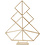 Creativ Company Geometrische kerstboom van hout, H: 60 cm, B: 47 cm, 1 stuk
