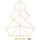 Creativ Company Geometrische kerstboom van hout, H: 60 cm, B: 47 cm, 1 stuk