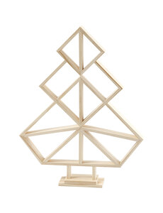 Creativ Company Geometrische kerstboom van hout