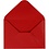 Creativ Company Enveloppen, afmeting envelop 11,5x16 cm, 110 gr, rood, 10 stuk/ 1 doos