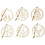 Creativ Company Kerstornamenten, d 8 cm, dikte 0,3 cm, 6 stuk/ 1 doos
