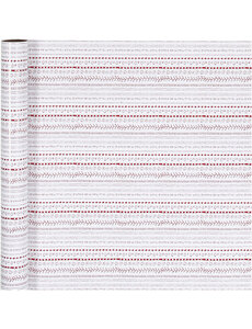 Creativ Company Inpakpapier, doodles, B: 70 cm, 80 gr, rood, wit, 4 m/ 1 rol