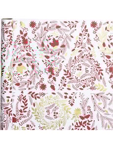 Creativ Company Inpakpapier, kerstbomen, B: 50 cm, 80 gr, goud, rood, wit, 3 m/ 1 rol