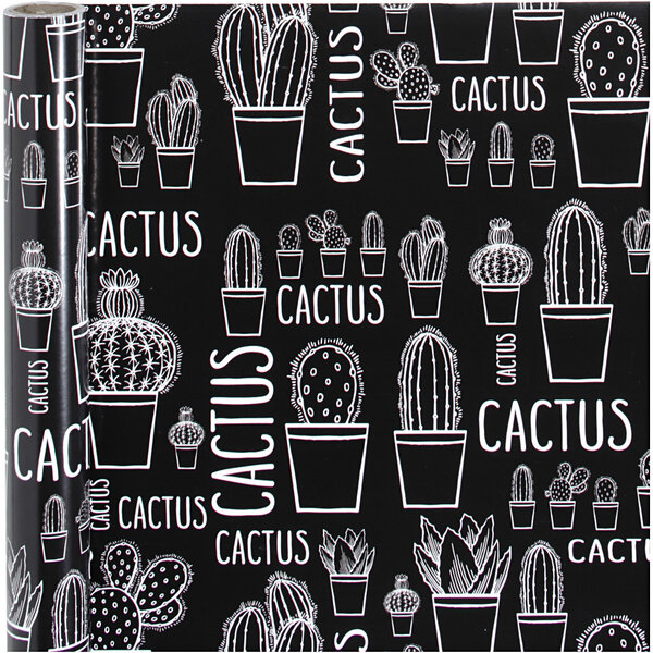 Creativ Company Inpakpapier, cactus, B: 50 cm, 80 gr, 5 m/ 1 rol