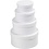 Creativ Company Ronde Dozen, H: 4+5+6+7 cm, d 8+10+12+14 cm, wit, 4 stuk/ 1 set