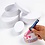 Creativ Company Ovale Dozen, H: 4+5+6+7 cm, L: 10+12+14+16 cm, wit, 4 stuk/ 1 set