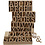 Creativ Company Houten letters, cijfers en tekens, H: 13 cm, dikte 2 cm, 160 stuk/ 1 doos