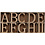 Creativ Company Houten letters, cijfers en tekens, H: 13 cm, dikte 2 cm, 160 stuk/ 1 doos