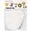 Creativ Company Jungledierenmaskers, H: 22,5-25 cm, B: 20,5-22,5 cm, 230 gr, wit, 16 stuk/ 1 doos