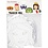 Creativ Company Sprookjesmaskers, H: 13,5-25 cm, B: 17-25 cm, 230 gr, wit, 16 stuk/ 1 doos