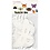 Creativ Company Insectenmaskers, H: 14-17 cm, B: 19,5-23 cm, 230 gr, wit, 16 stuk/ 1 doos