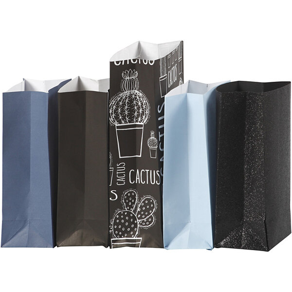 Vivi Gade Papieren Zakken, H: 21 cm, afm 6x9 cm, 80 gr, 5x10 doos/ 1 doos