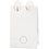 Papieren zakken, ijsbeer, H: 18 cm, afm 6x12 cm, 80 gr, wit, 6 stuk/ 1 doos