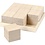 Creativ Company Houten blokken, afm 4x4x4 cm, 9 stuk/ 1 doos