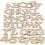 Creativ Company Houten letters & cijfers, H: 4 cm, dikte 2,5 mm, 36x10 doos/ 1 doos