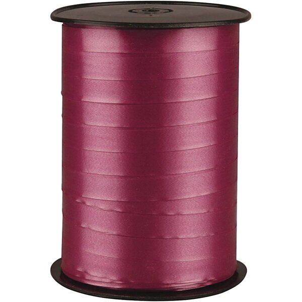 Creativ Company Cadeaulint, B: 10 mm, glossy, robijnrood, 250 m/ 1 rol