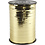 Cadeaulint, B: 10 mm, glossy, goud metallic, 250 m/ 1 rol