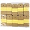 Creativ Company Manilla-labels, afm 4x8 cm, 250 gr, goud, 1000 stuk/ 1 doos