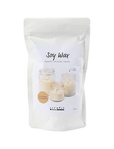 Creativ Company Sojawas, Voor kaarsen in potten, crème, 250 gr/ 1 doos
