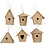 Creativ Company Mini Vogelhuisjes, H: 7 cm, 6 stuk/ 1 doos