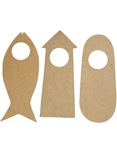 Creativ Company Deurhanger, afm 10x25 cm, 6 stuk/ 1 doos