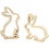 Paashazen, H: 14 cm, D: 2 cm, B: 13 cm, 2 stuk/ 1 doos