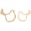 Creativ Company Kippen, H: 13 cm, D: 2 cm, B: 13 cm, 2 stuk/ 1 doos