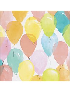 Creativ Company Inpakpapier, Ballonnen, B: 50 cm, 80 gr, pastelkleuren, 100 m/ 1 rol